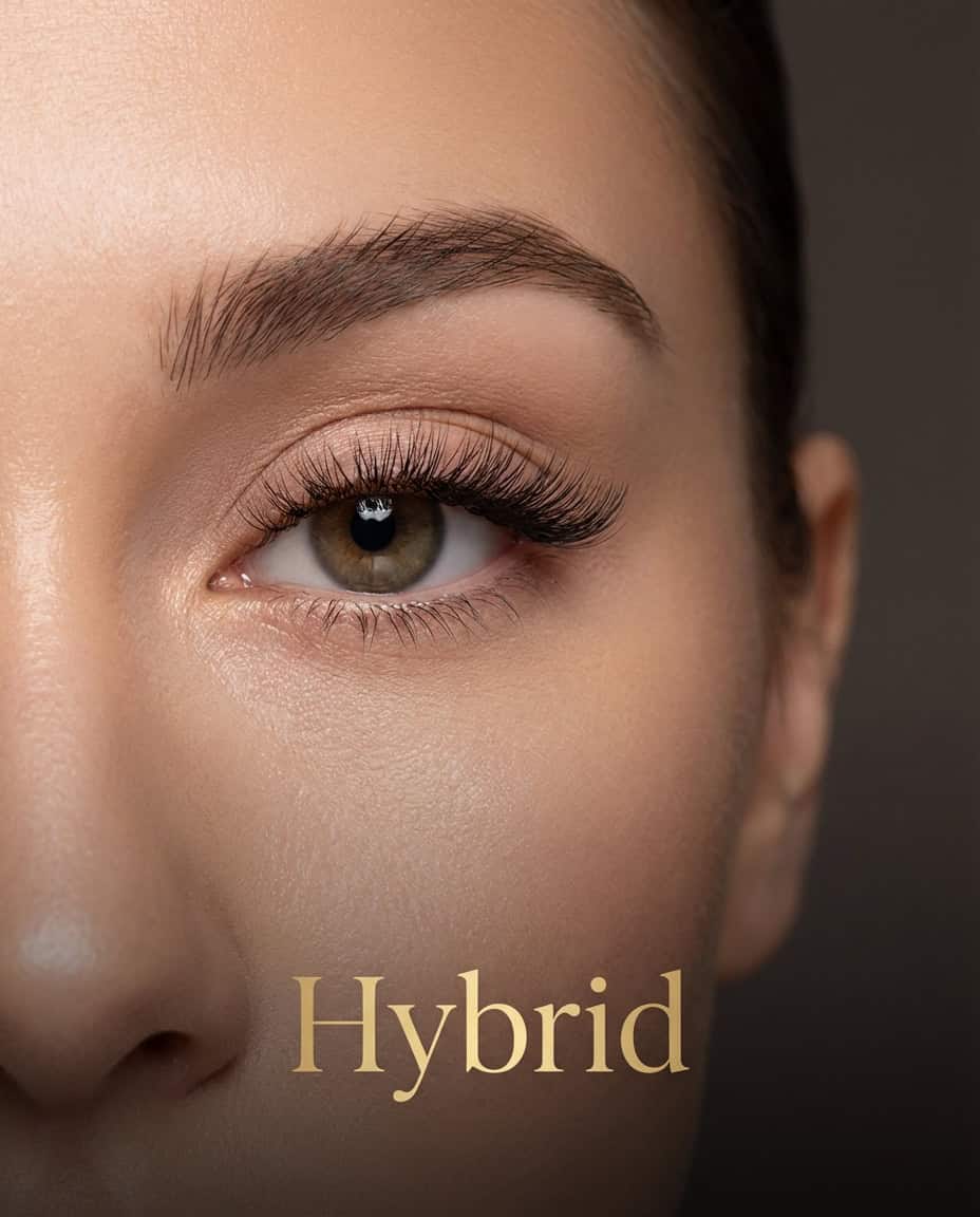 Hybrid nail manicure and pedicure services for long-lasting, beautiful nails.