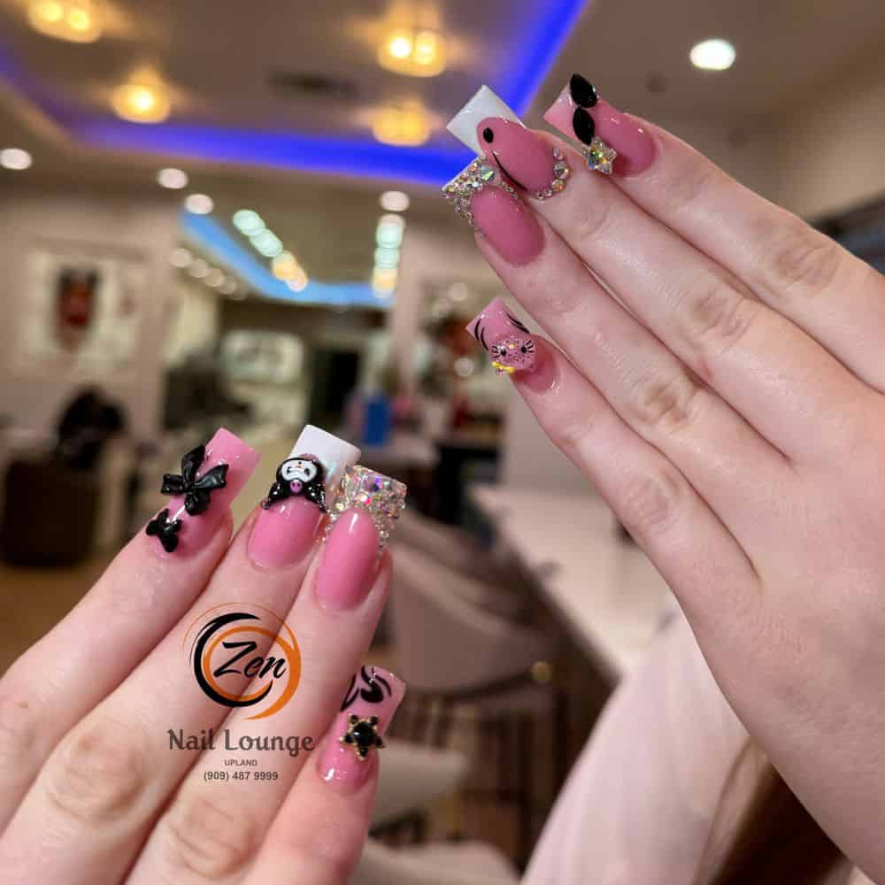 Dipping powder nails in Upland - vibrant color and smooth finish